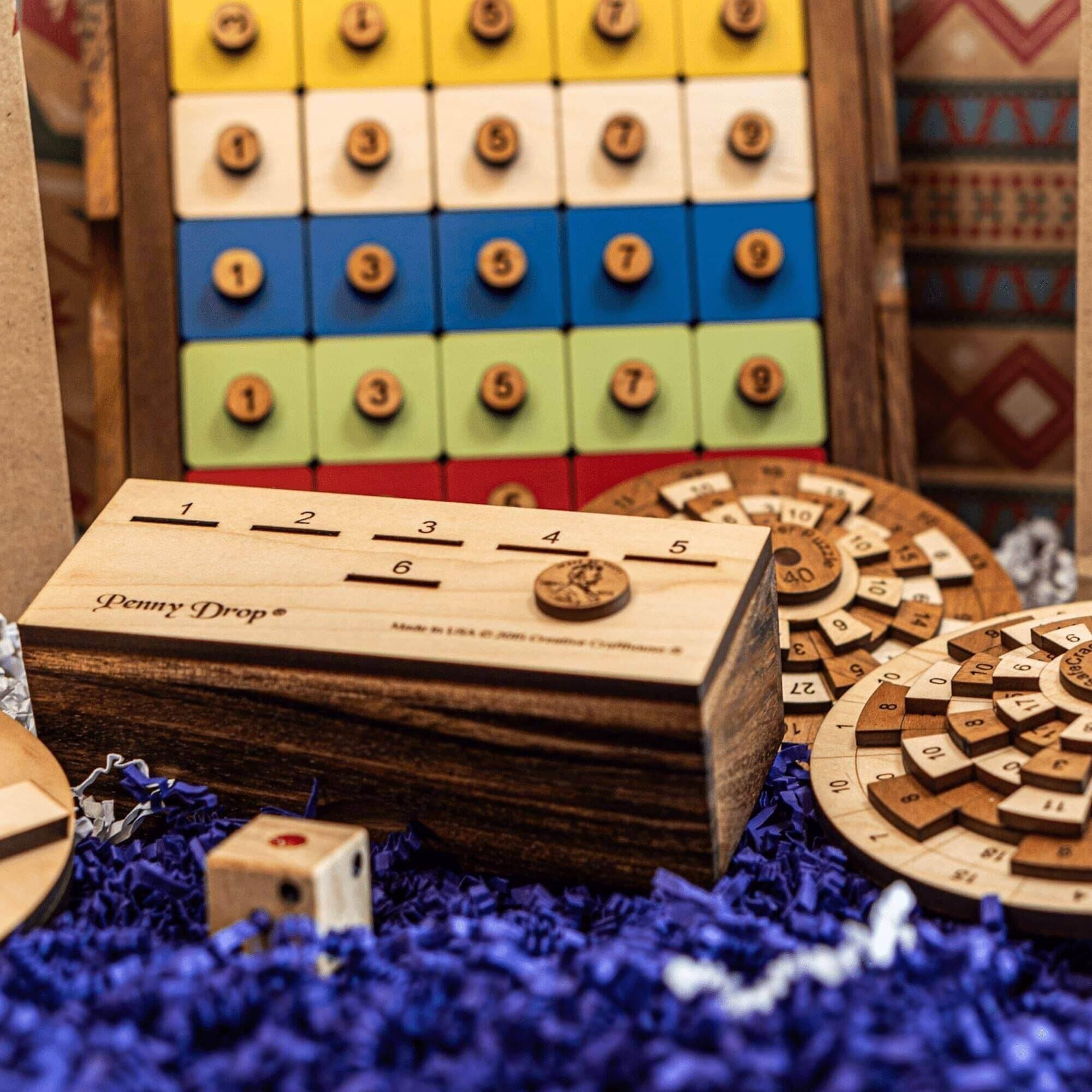 Handcrafted Wooden Puzzles | Personalizable Brain Teaser Gifts