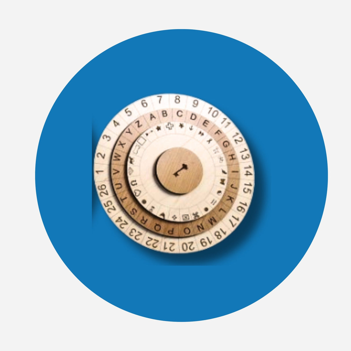 3 Wheels Jumbo Cipher Wheel | Three Size options - Creative Crafthouse