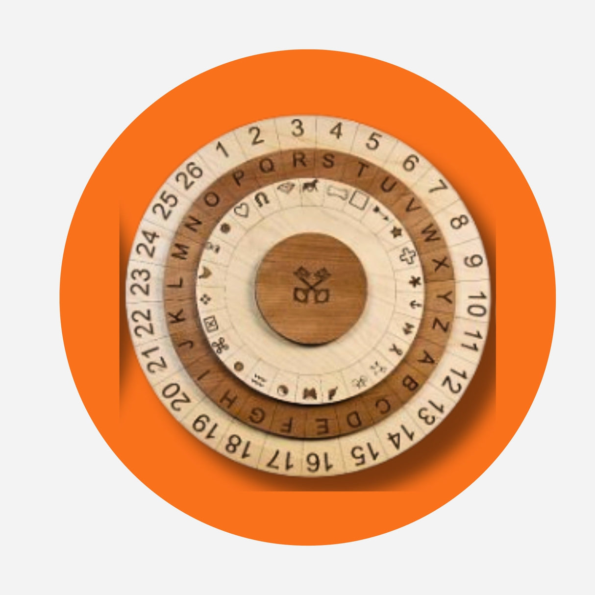 3 Wheels Jumbo Cipher Wheel | Three Size options - Creative Crafthouse