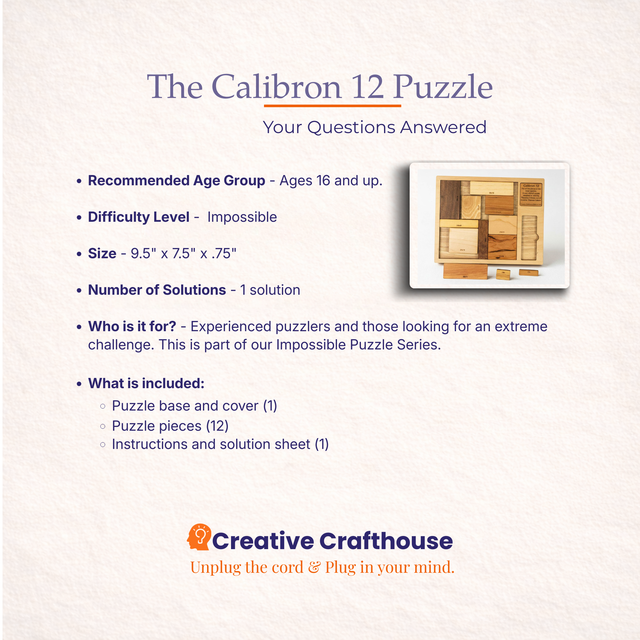 Calibron 12 - Theodore Edison's 1933 Wooden Packing Puzzle