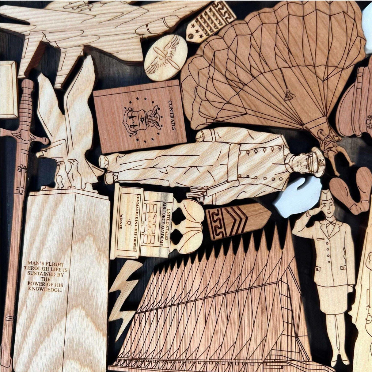 Air Force Academy Puzzle – artistic and challenging - can be personalized - Creative Crafthouse