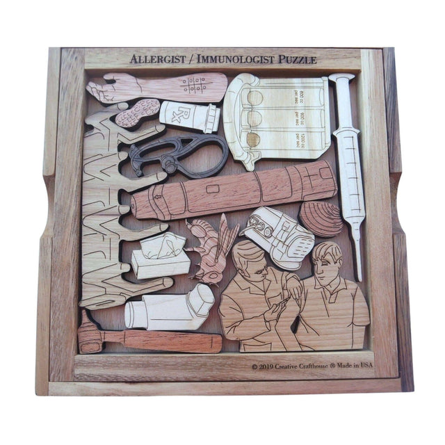 Personalized Allergist & Immunologist Puzzle – Unique Gift & Office Decor - Creative Crafthouse