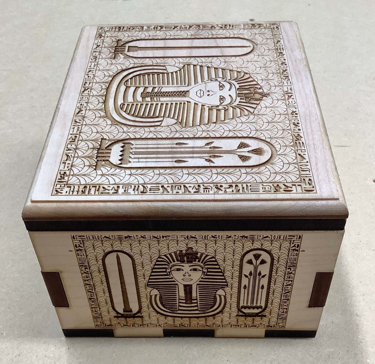 Hurricane Puzzle Box with Ancient Egypt Artwork - Creative Crafthouse