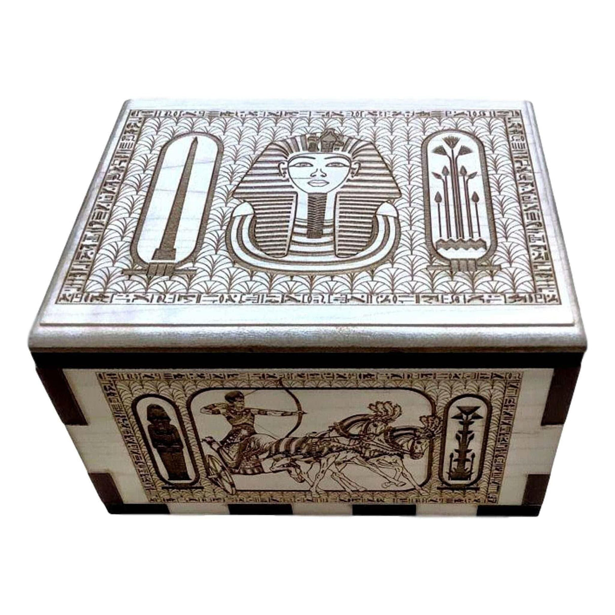 Hurricane Puzzle Box with Ancient Egypt Artwork - Creative Crafthouse