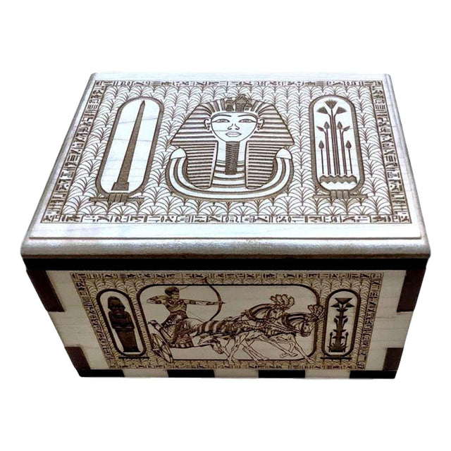 Hurricane Puzzle Box with Ancient Egypt Artwork - Creative Crafthouse