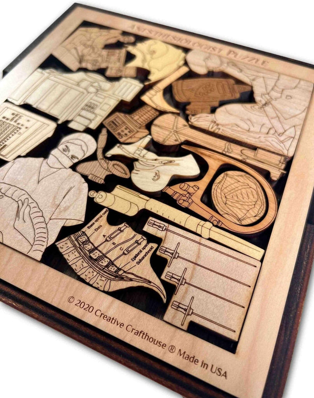 Anesthesiologist Puzzle Gift - artistic and challenging - can be personalized - Creative Crafthouse