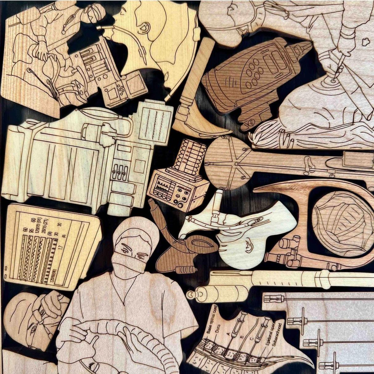 Anesthesiologist Puzzle Gift - artistic and challenging - can be personalized - Creative Crafthouse