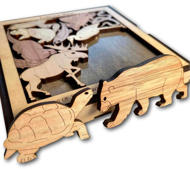 Animals of the Adirondacks - Forever Wild - artistic and challenging - can be personalized - Creative Crafthouse