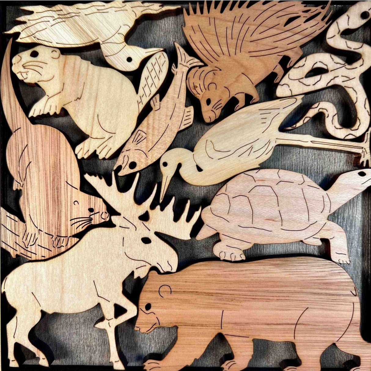 Animals of the Adirondacks - Forever Wild - artistic and challenging - can be personalized - Creative Crafthouse