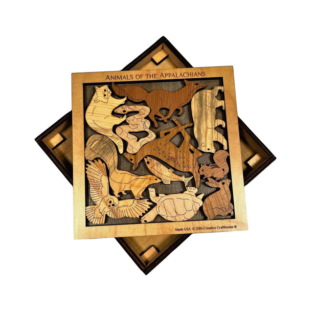 Animals of the Appalachian Mountains Puzzle | Handmade Gift - Creative Crafthouse
