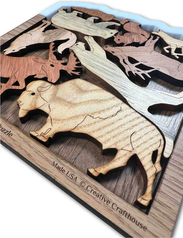 Animals of the Rocky Mountains - artistic and challenging - can be personalized - Creative Crafthouse