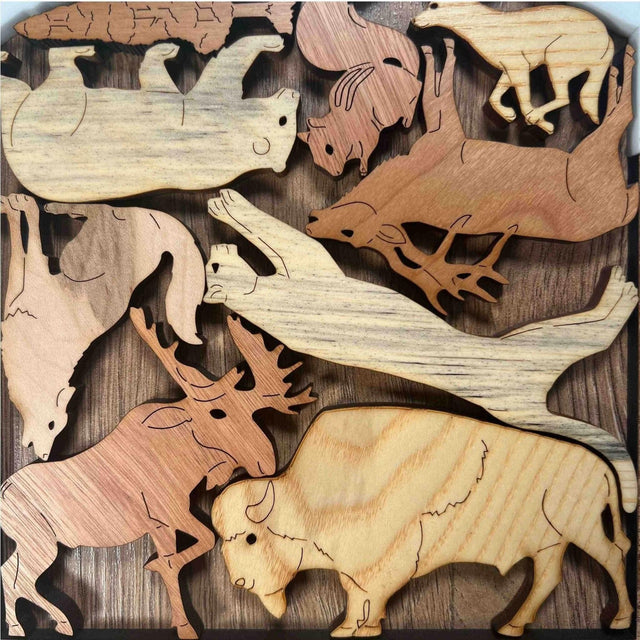 Animals of the Rocky Mountains - artistic and challenging - can be personalized - Creative Crafthouse