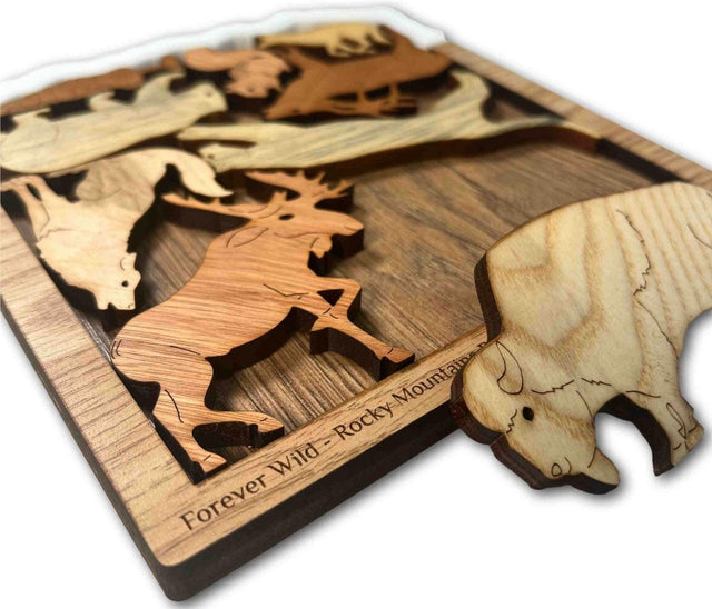 Animals of the Rocky Mountains - artistic and challenging - can be personalized - Creative Crafthouse