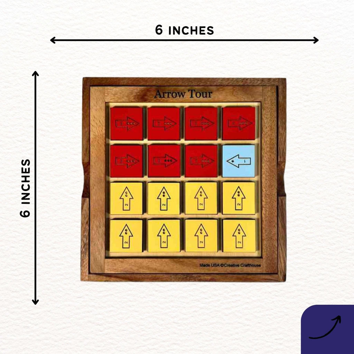 Arrow Tour Wood Logic Puzzle - Creative Crafthouse