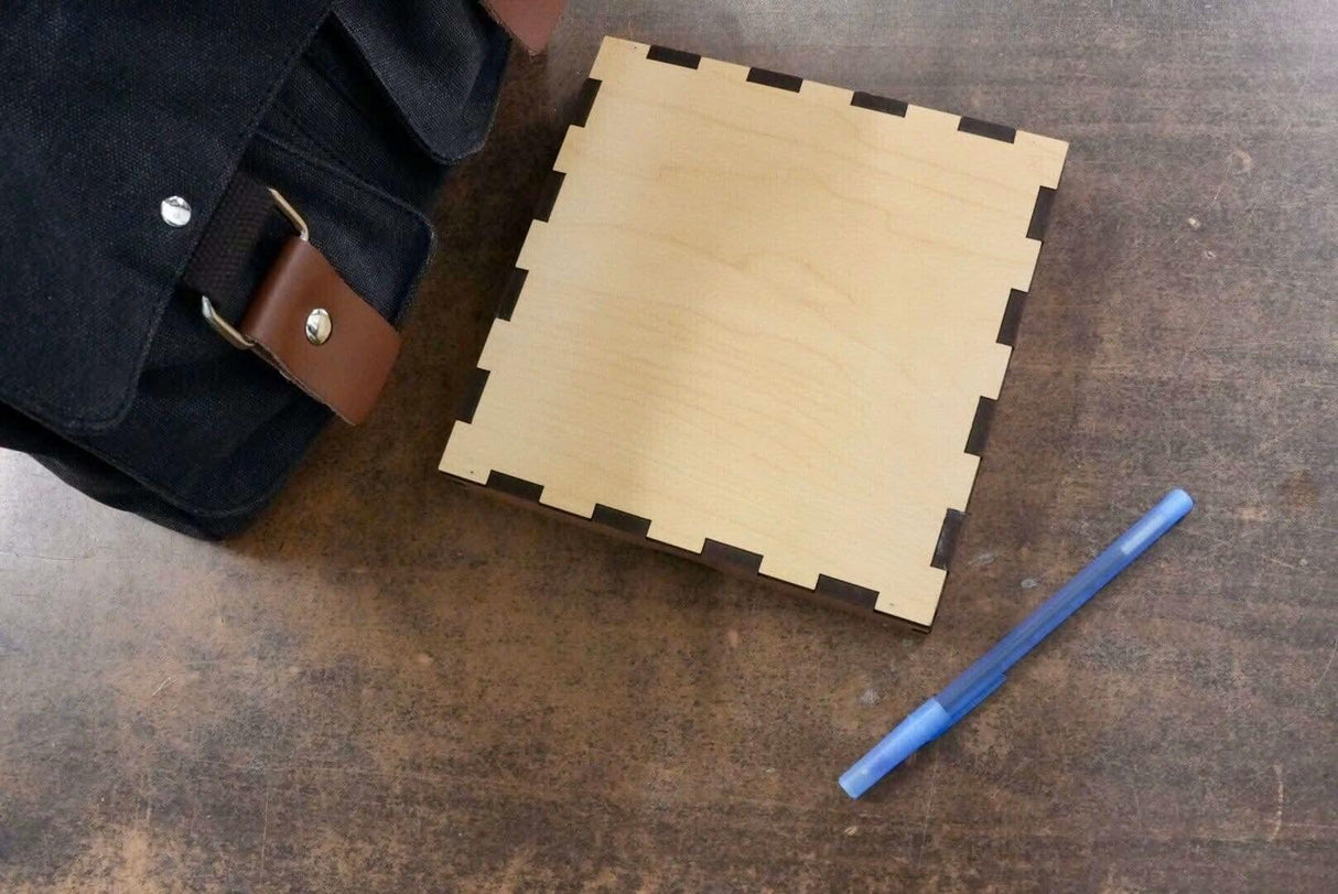 Artisanal Wooden Chinese Checkers 2 person| Exclusive 6x6" Design with Travel Cover | Camping Activity | Travel Games - Creative Crafthouse