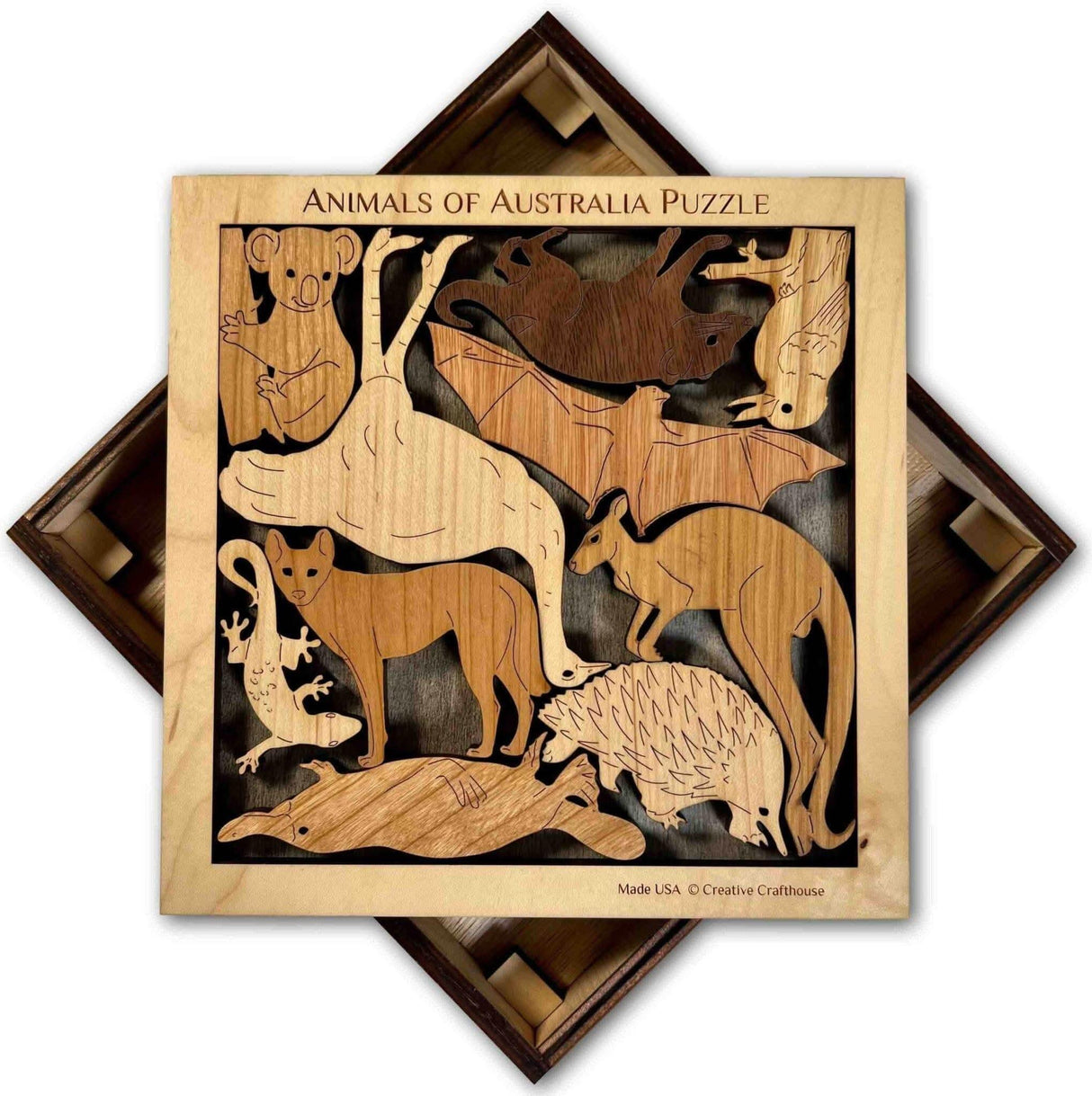 Animals of Australia Puzzle - Can Be Personalized With A Laser Engraved Name or Message - Creative Crafthouse