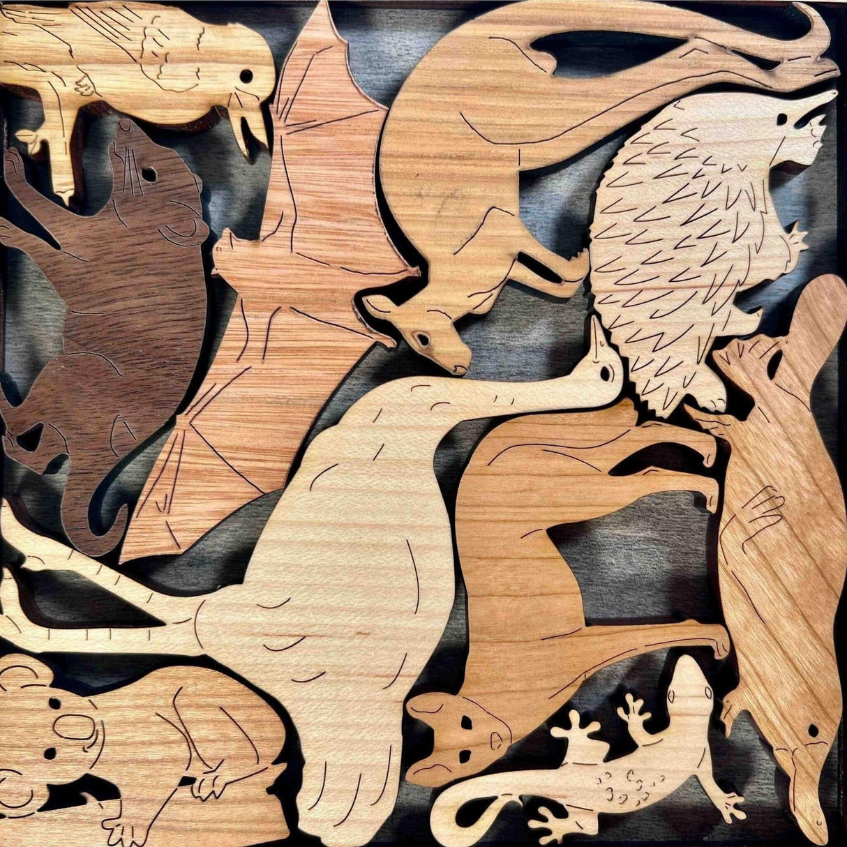 Animals of Australia Puzzle - Can Be Personalized With A Laser Engraved Name or Message - Creative Crafthouse