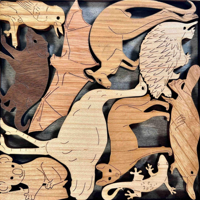 Animals of Australia Puzzle - Can Be Personalized With A Laser Engraved Name or Message - Creative Crafthouse