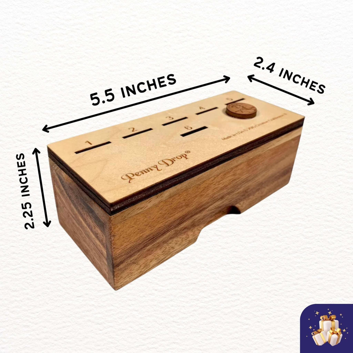 Authentic Penny Drop Games Christmas Gift Set for All Ages | Fun Family Game| Tabletop & Travel Edition | Gift for Family, Kids, Adults, - Creative Crafthouse