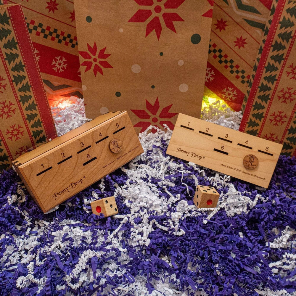 Authentic Penny Drop Games Christmas Gift Set for All Ages | Fun Family Game| Tabletop & Travel Edition | Gift for Family, Kids, Adults, - Creative Crafthouse