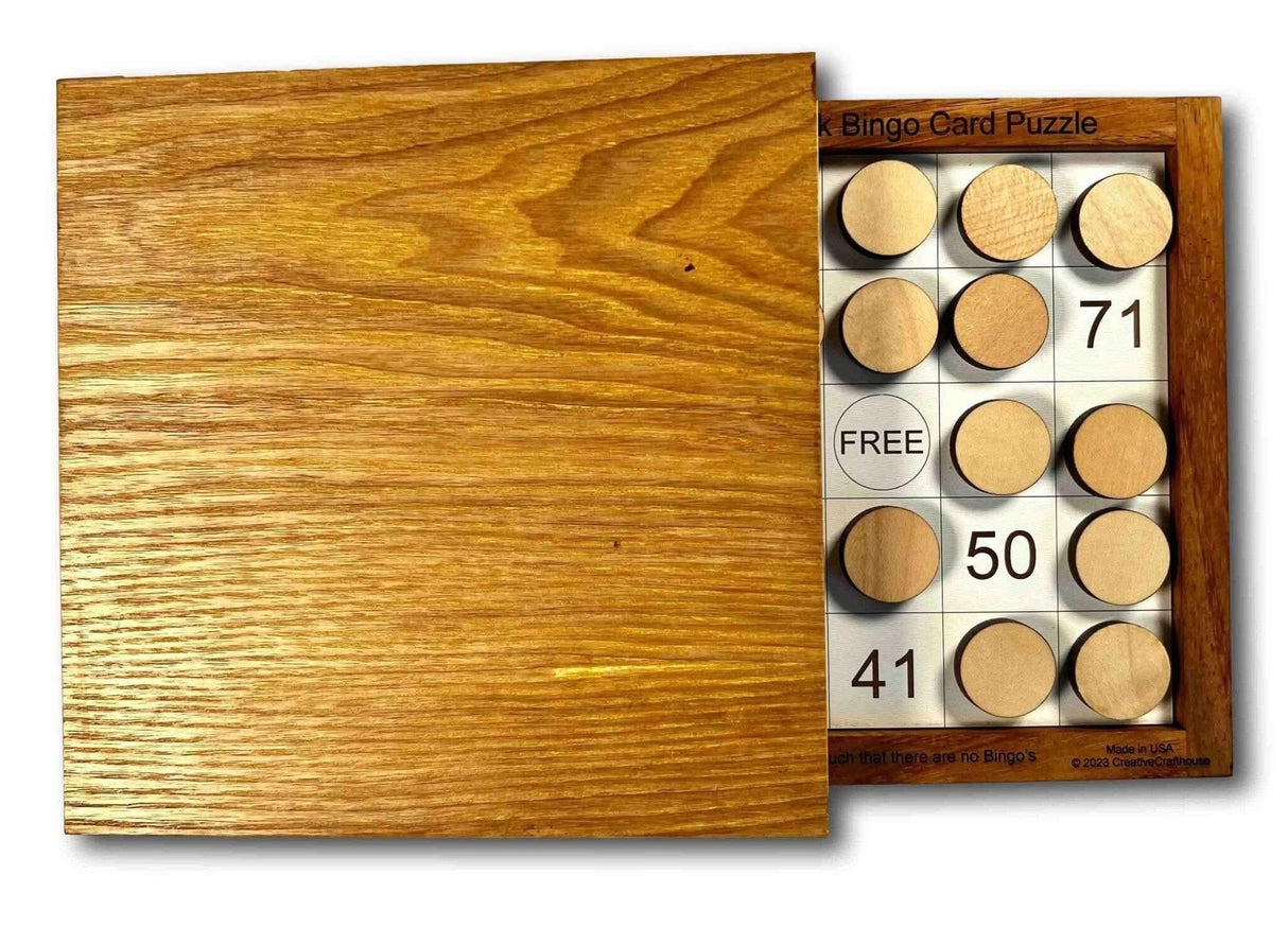 Bad Luck Bingo Wooden Brain Teaser Puzzle - Creative Crafthouse