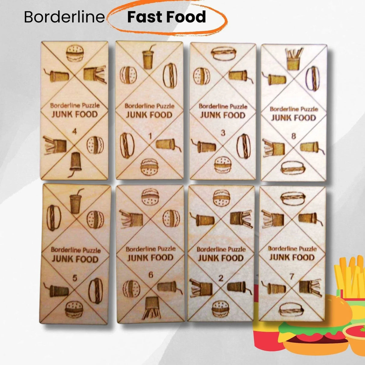 Borderline Puzzles – Wood Edge Matching Brain Teaser - Creative Crafthouse