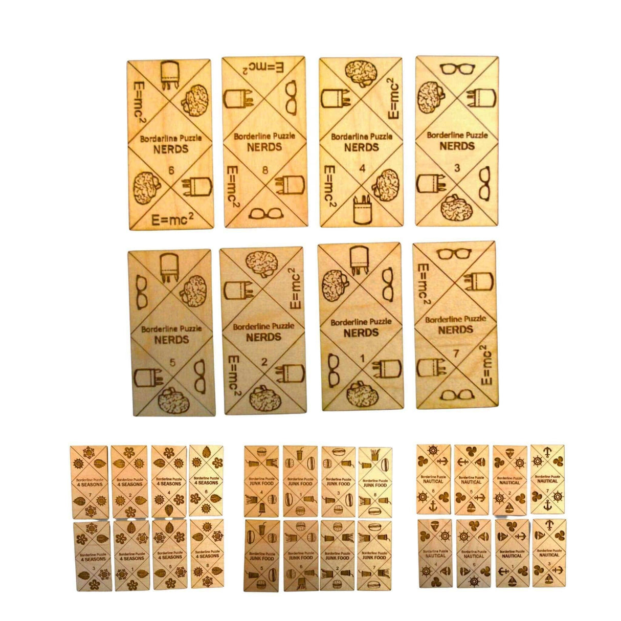 Borderline Puzzles – Wood Edge Matching Brain Teaser - Creative Crafthouse