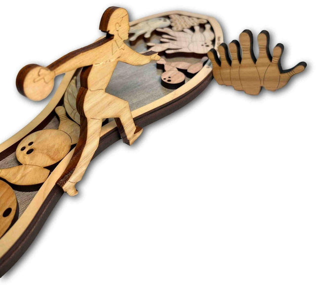 Bowling Pin Puzzle - Bowling Memories Award Puzzle - Personalized Puzzle Gift - Creative Crafthouse