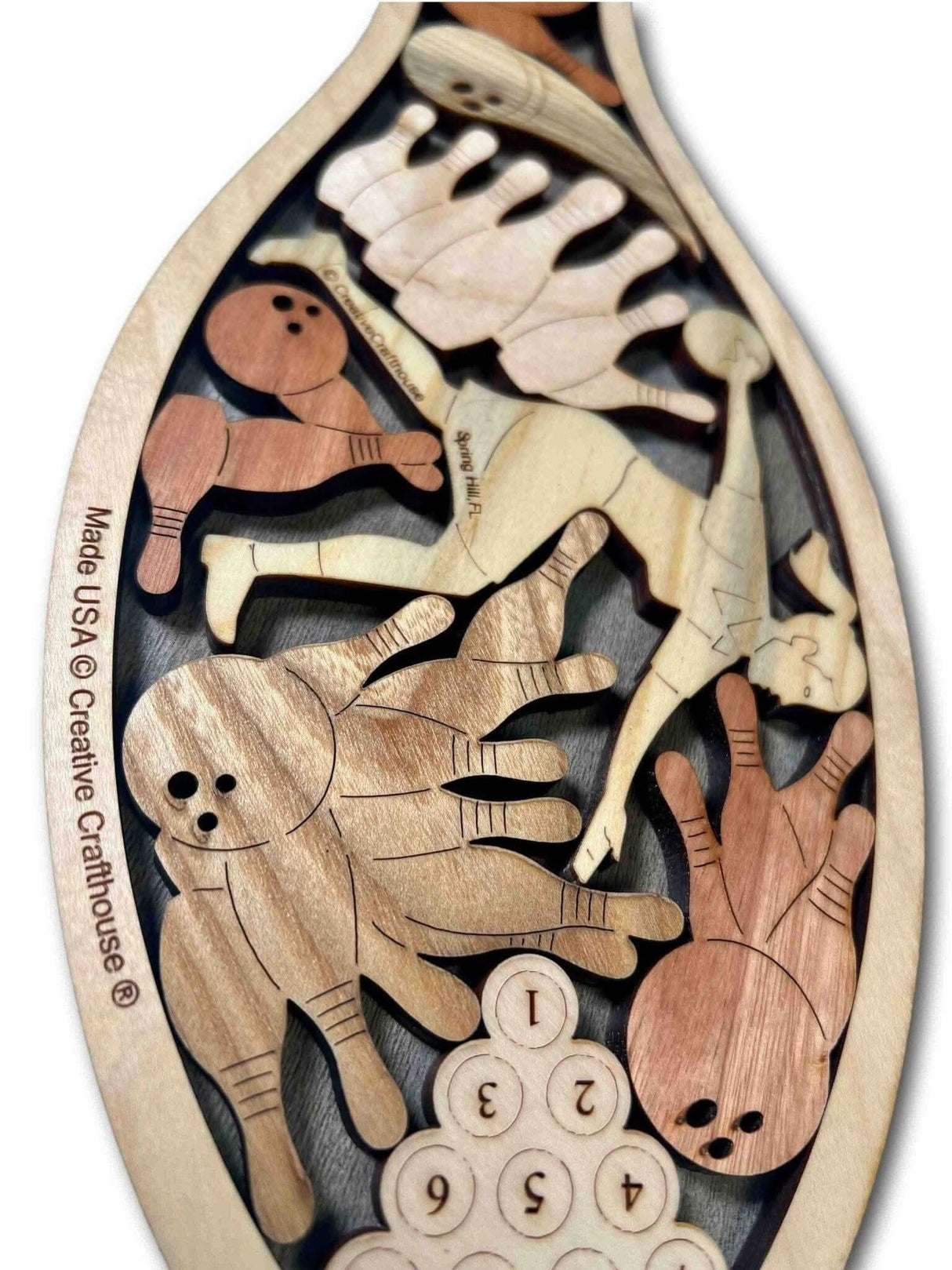 Bowling Pin Puzzle - Bowling Memories Award Puzzle - Personalized Puzzle Gift - Creative Crafthouse