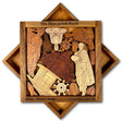 Three Jewels Puzzle - Buddhism Picture Frame Puzzle - artistic and challenging - can be personalized - Creative Crafthouse