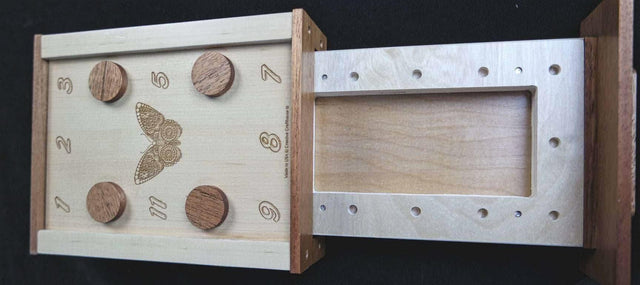 Butterfly Puzzle Box with Customizable Combinations - Escape Room Puzzle - Stash Box - Gift for Her - Creative Crafthouse