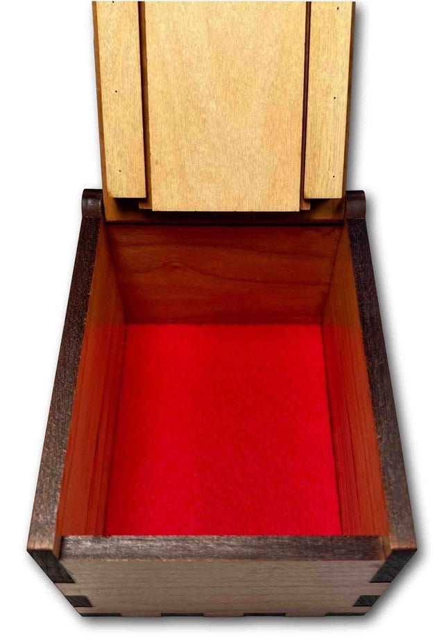Secret Lock Box II - Can You Open the Box... Put a Gift Inside and Watch the Fun - Cherry Version - Creative Crafthouse