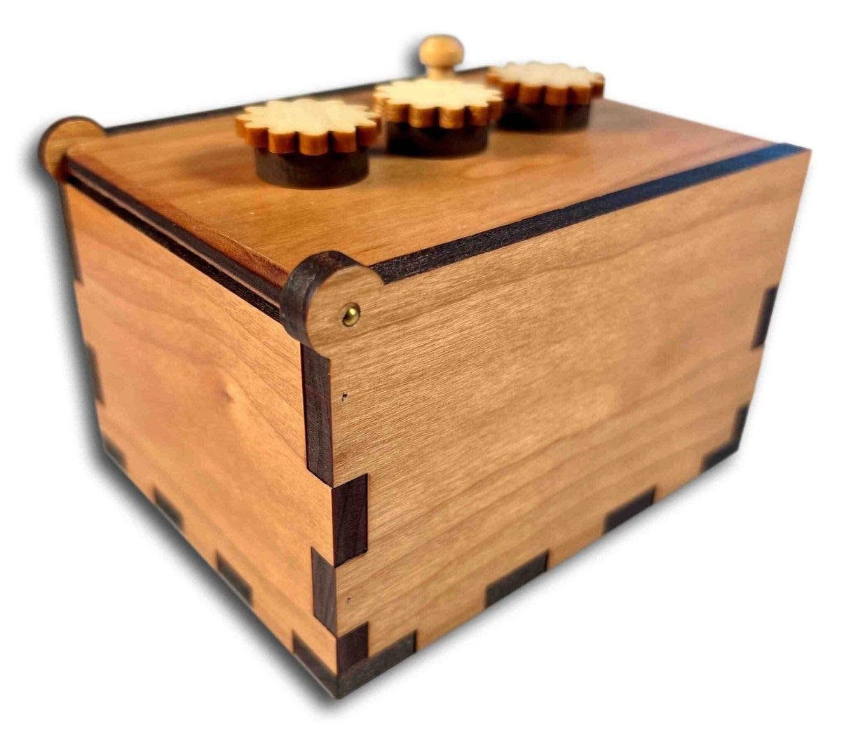Secret Lock Box II - Can You Open the Box... Put a Gift Inside and Watch the Fun - Cherry Version - Creative Crafthouse