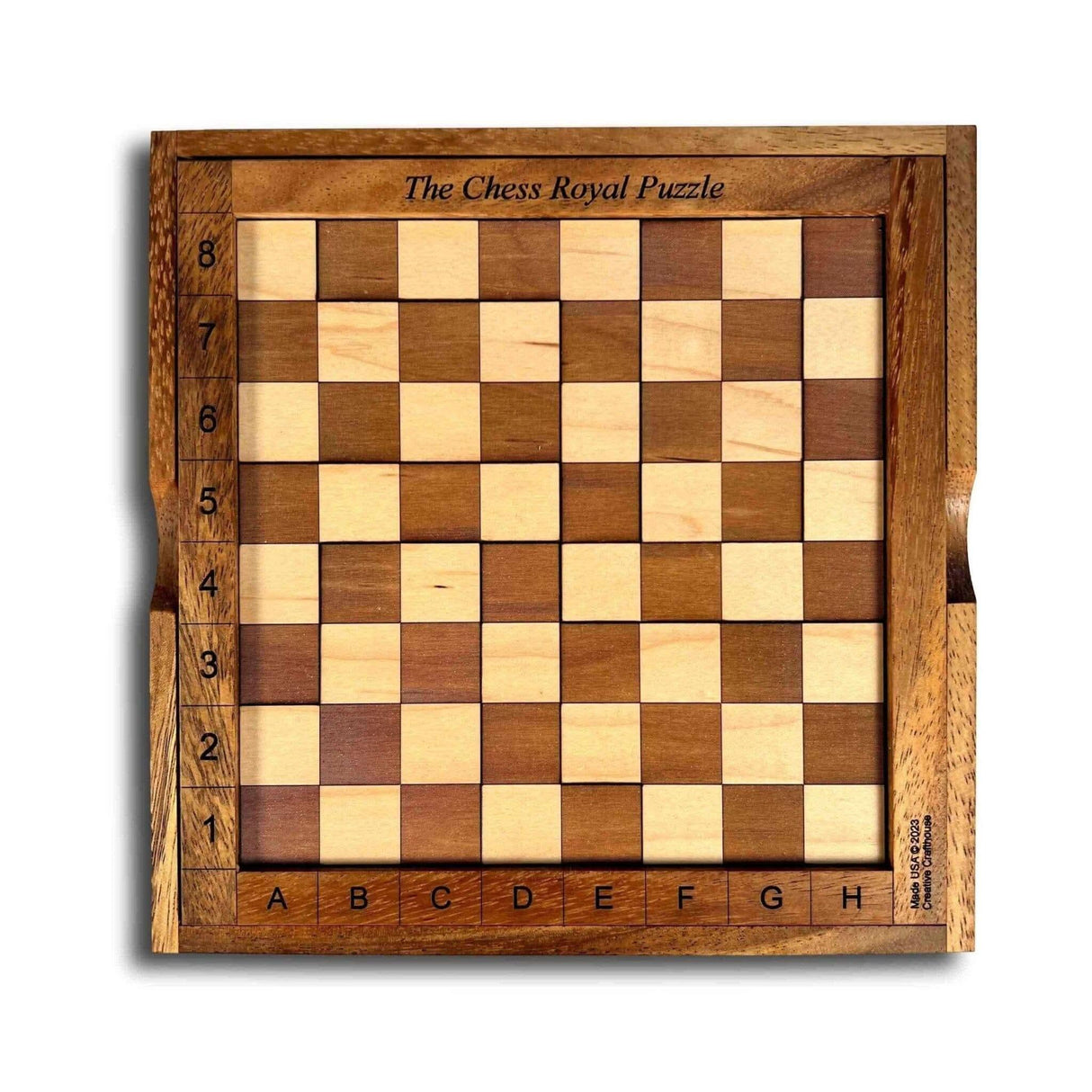Chess Royal Wooden Brain Teaser Puzzle A Fun Puzzle That Doubles as a Functional Chess Board - Creative Crafthouse