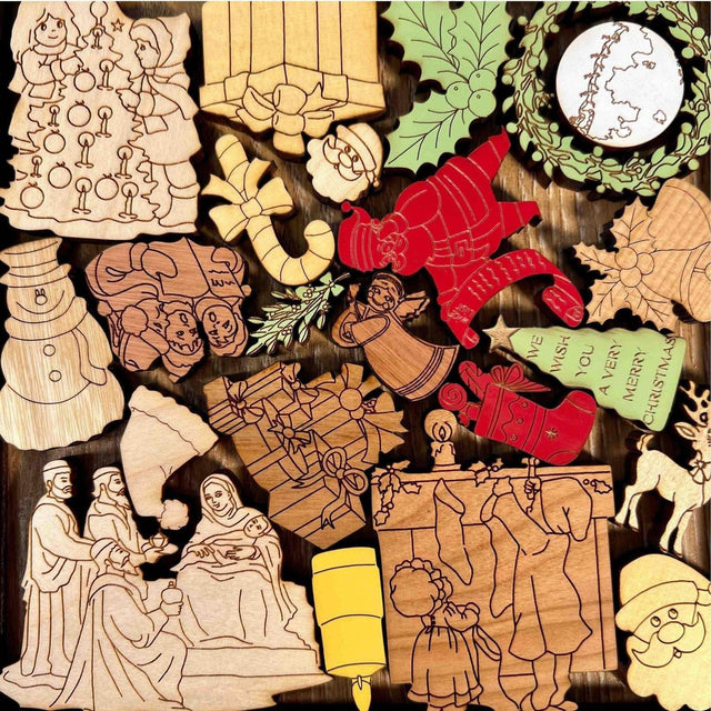 Christmas Puzzle - artistic and challenging - can be personalized - Creative Crafthouse
