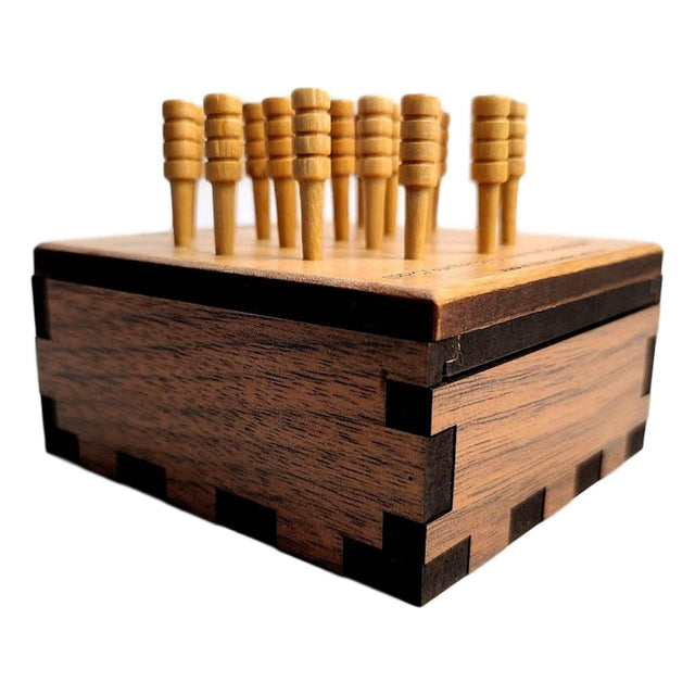 Clock Solitaire Peg Jumping Puzzle - Wood puzzle - Creative Crafthouse
