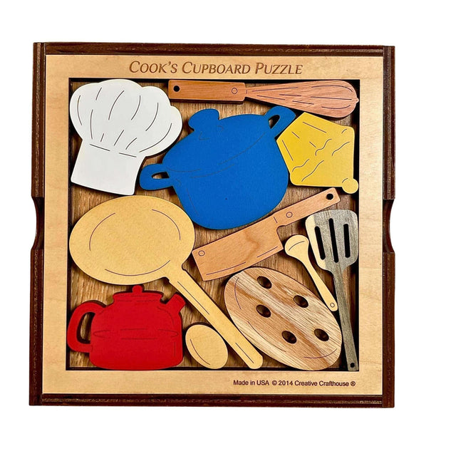 Cook's Cupboard Wood Puzzle | Personalizable Gift and Kitchen Decor - Creative Crafthouse