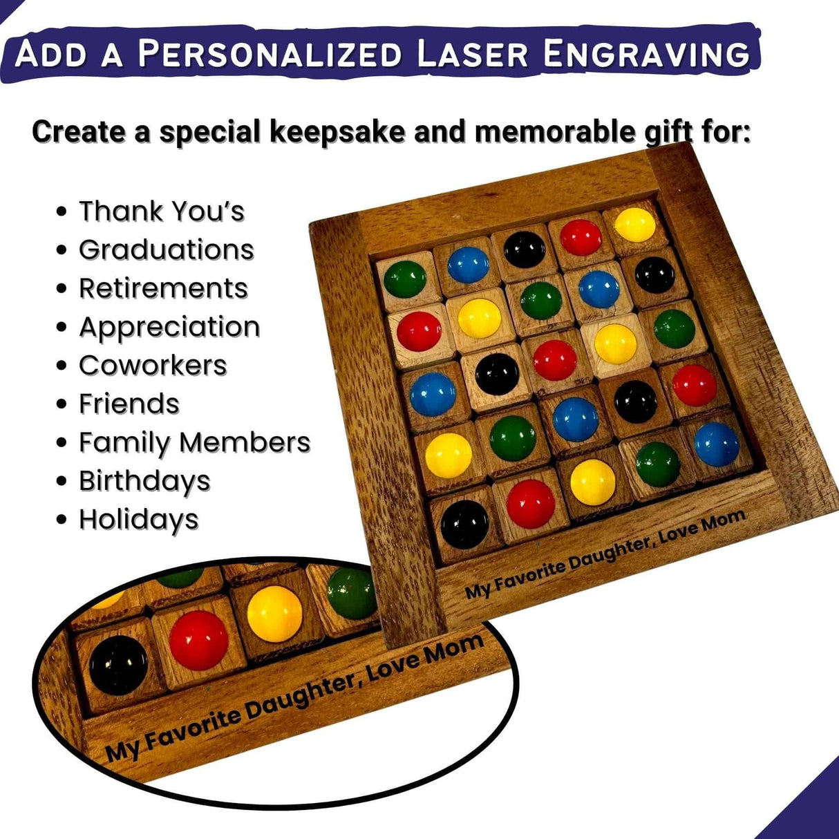 Crazy Quilt Puzzle – Personalized Wooden Puzzle for Girls - Creative Crafthouse