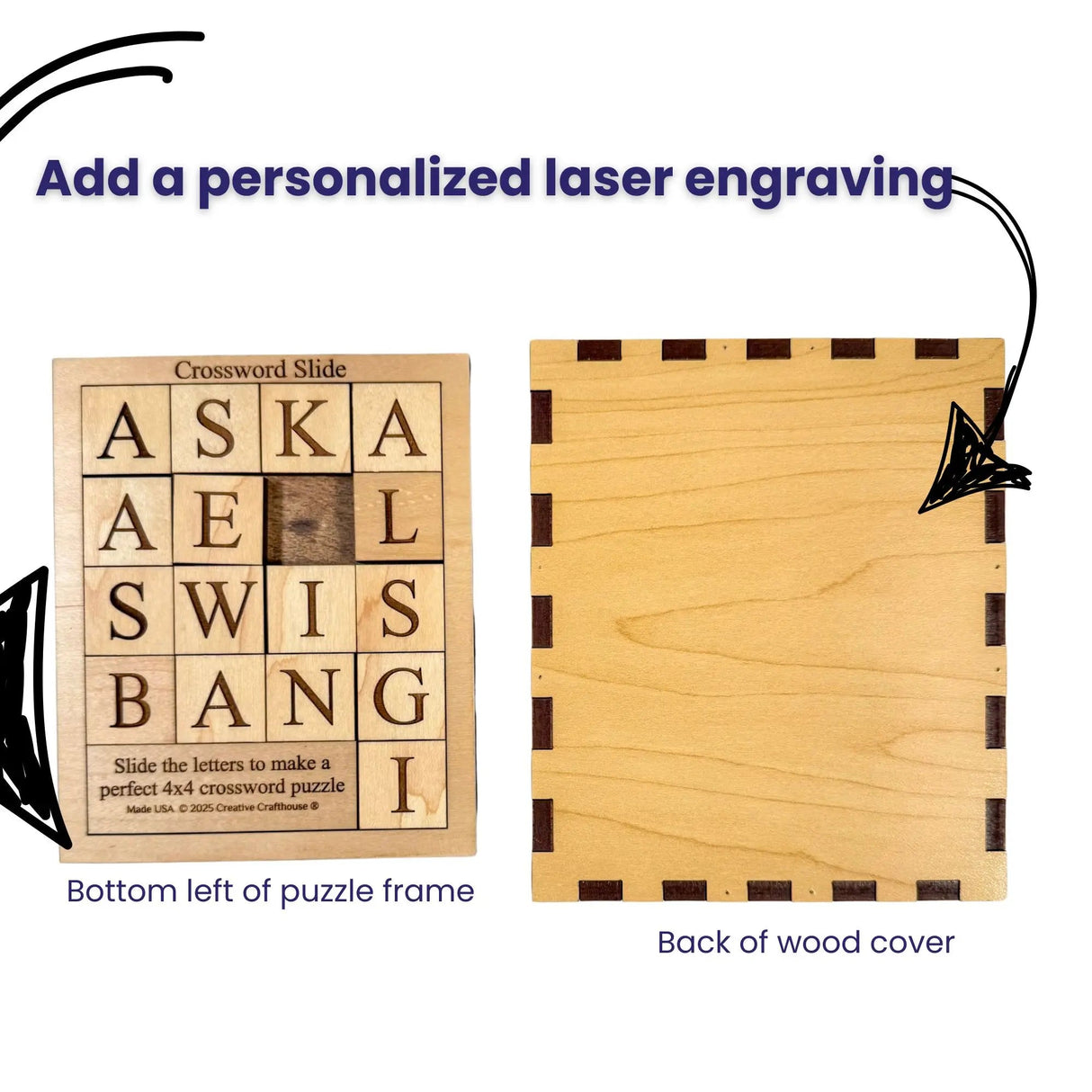 Crossword Slide Puzzle | Sliding Block Word Puzzle - Creative Crafthouse