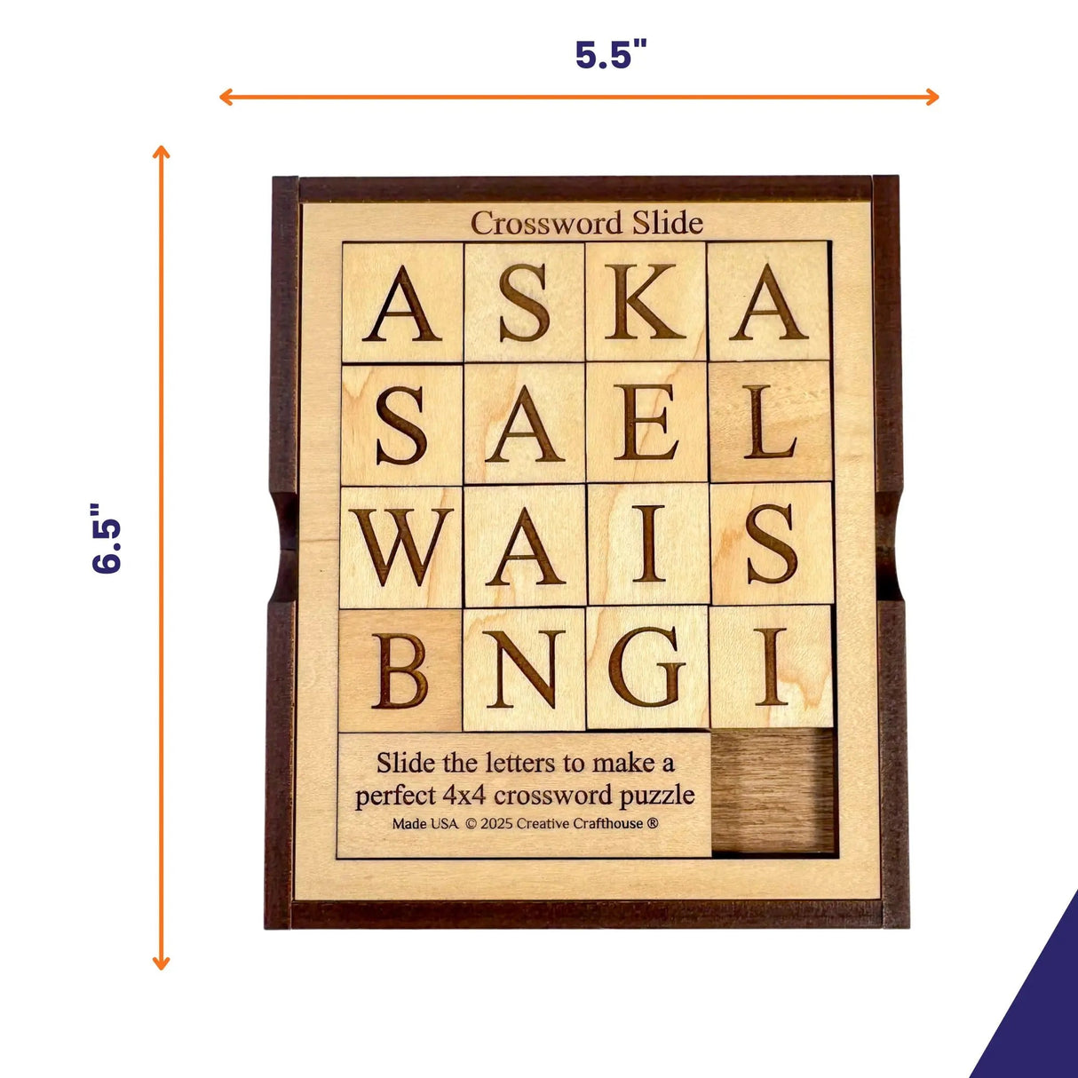 Crossword Slide Puzzle | Sliding Block Word Puzzle - Creative Crafthouse