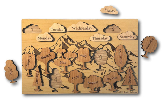Day and Month Puzzle - A Learning and Memory Puzzle - Creative Crafthouse
