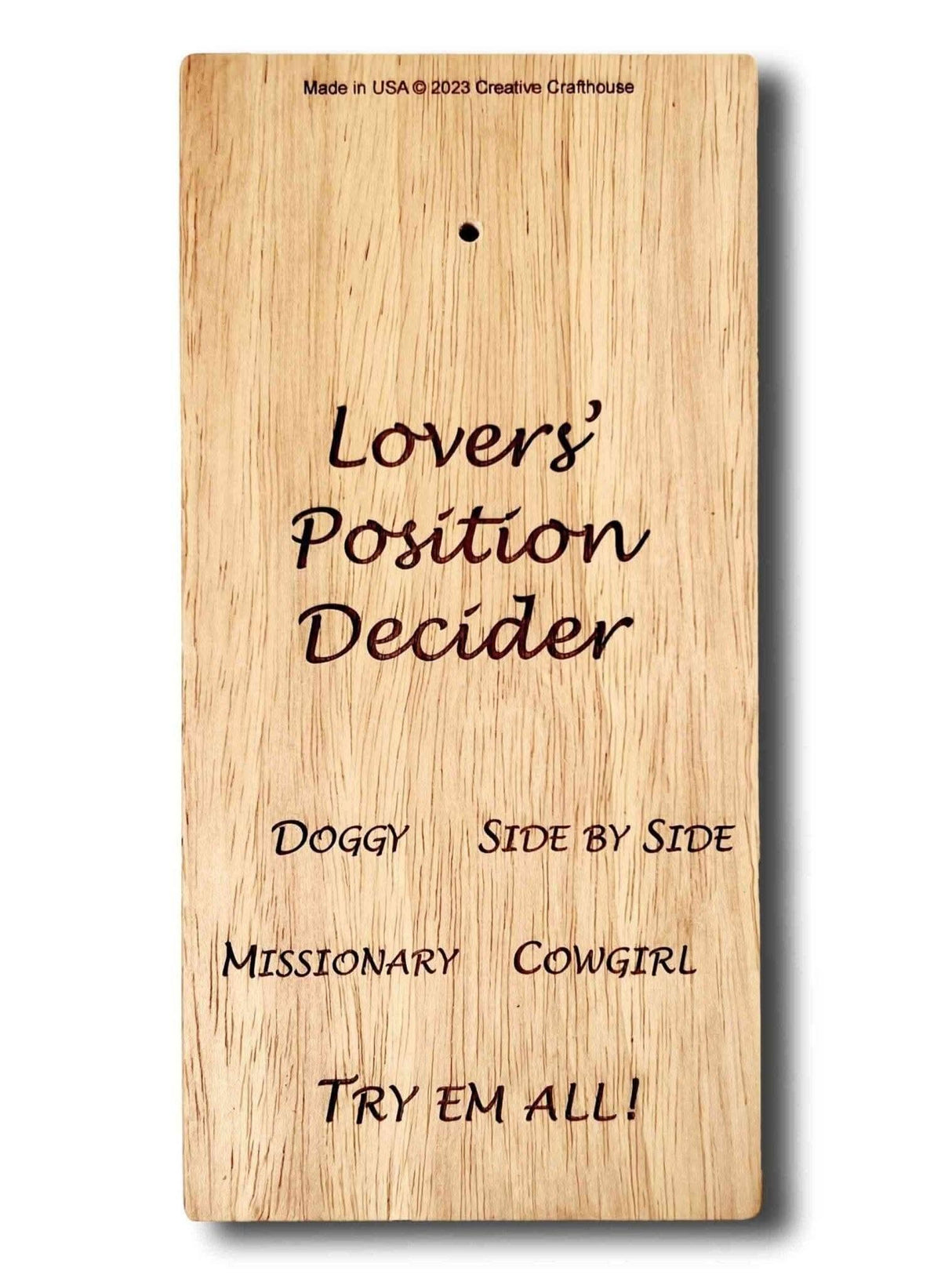 Decision Maker - Puzzle - Lover's Position - Adult Fun for When you just can't Decide - Creative Crafthouse