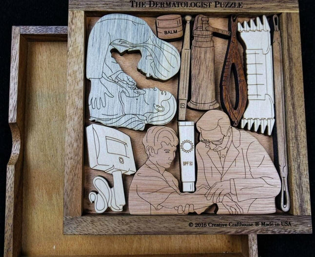 Personalizable Gift for Dermatologist Puzzle - Add a Laser Engraved name or Message - Thank You Gift - Retirement Gift - Graduation Gift - Creative Crafthouse