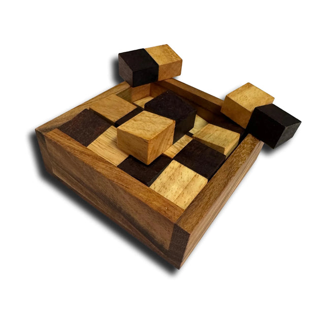 Devil’s Chessboard – Wooden Packing Puzzle Brain Teaser - Creative Crafthouse