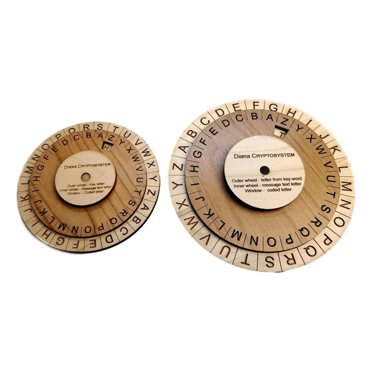Diana Cryptosystem - US Army Special Forces Cipher Disk - Avail 2 Sizes - Creative Crafthouse