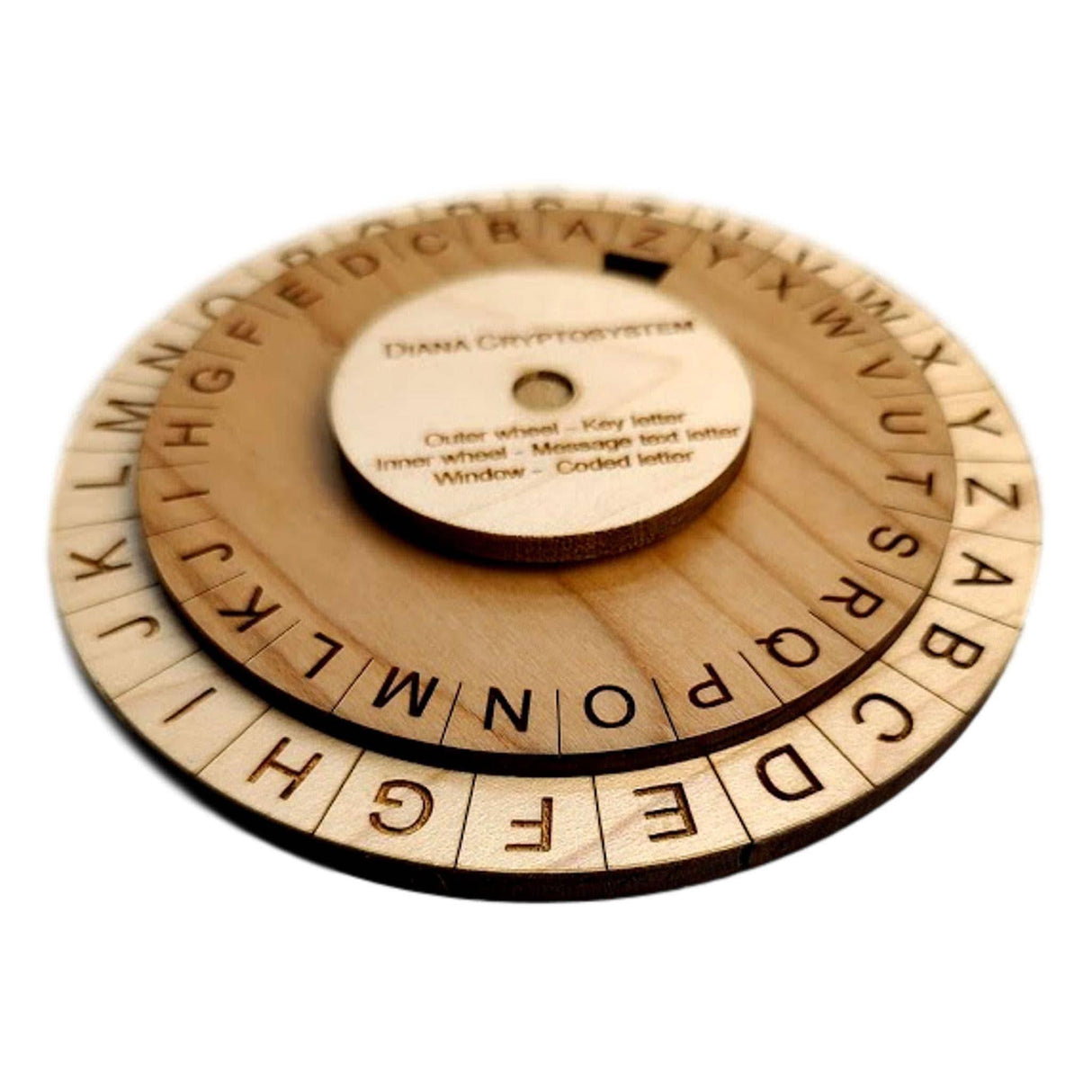 Diana Cryptosystem - US Army Special Forces Cipher Disk - Avail 2 Sizes - Creative Crafthouse