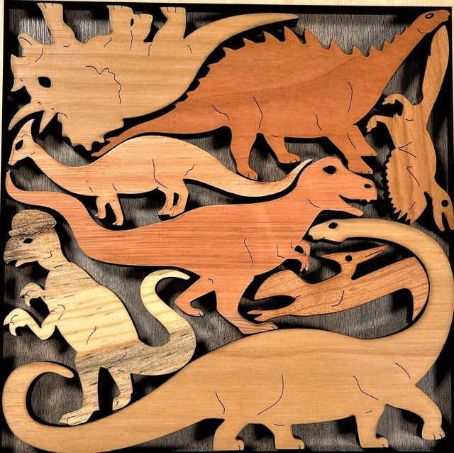 Dinosaur Dilemma - artistic and challenging - can be personalized - Creative Crafthouse