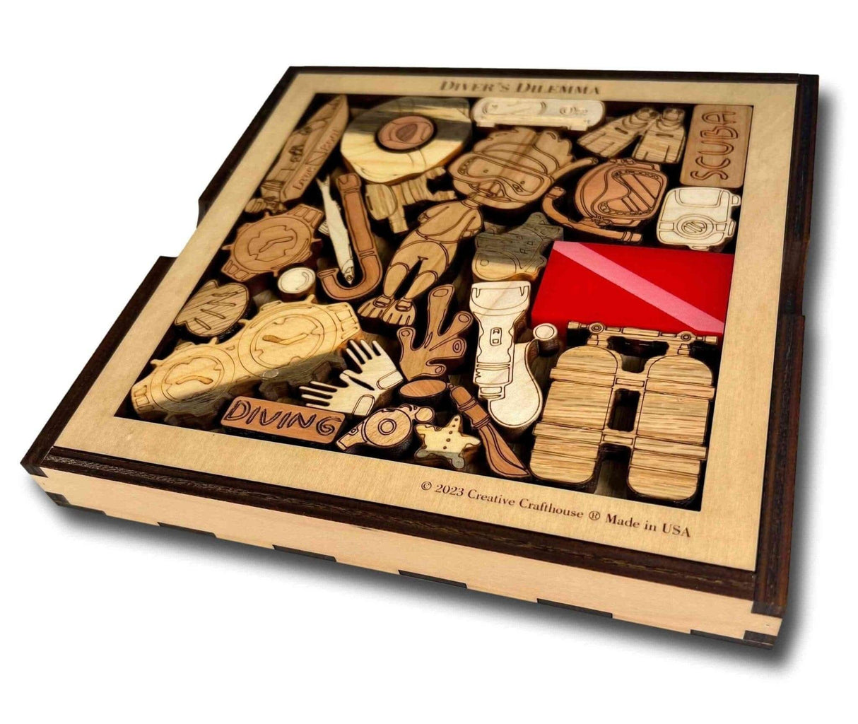 Diver's Dilemma - artistic and challenging - can be personalized - Creative Crafthouse