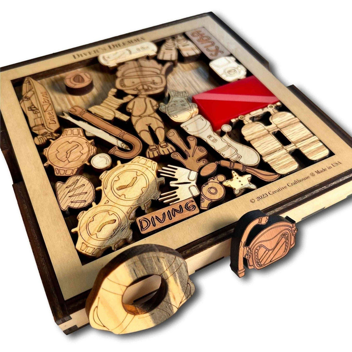 Diver's Dilemma - artistic and challenging - can be personalized - Creative Crafthouse