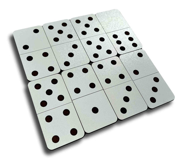 Domino Fortnight Pocket Version wooden brain teaser puzzle - Can you solve the math challenge? - Creative Crafthouse